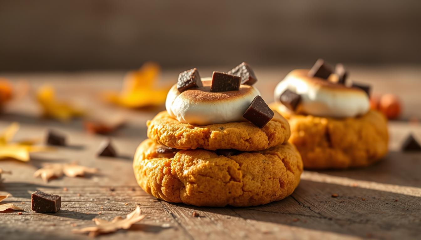 Pumpkin S'mores Cookies