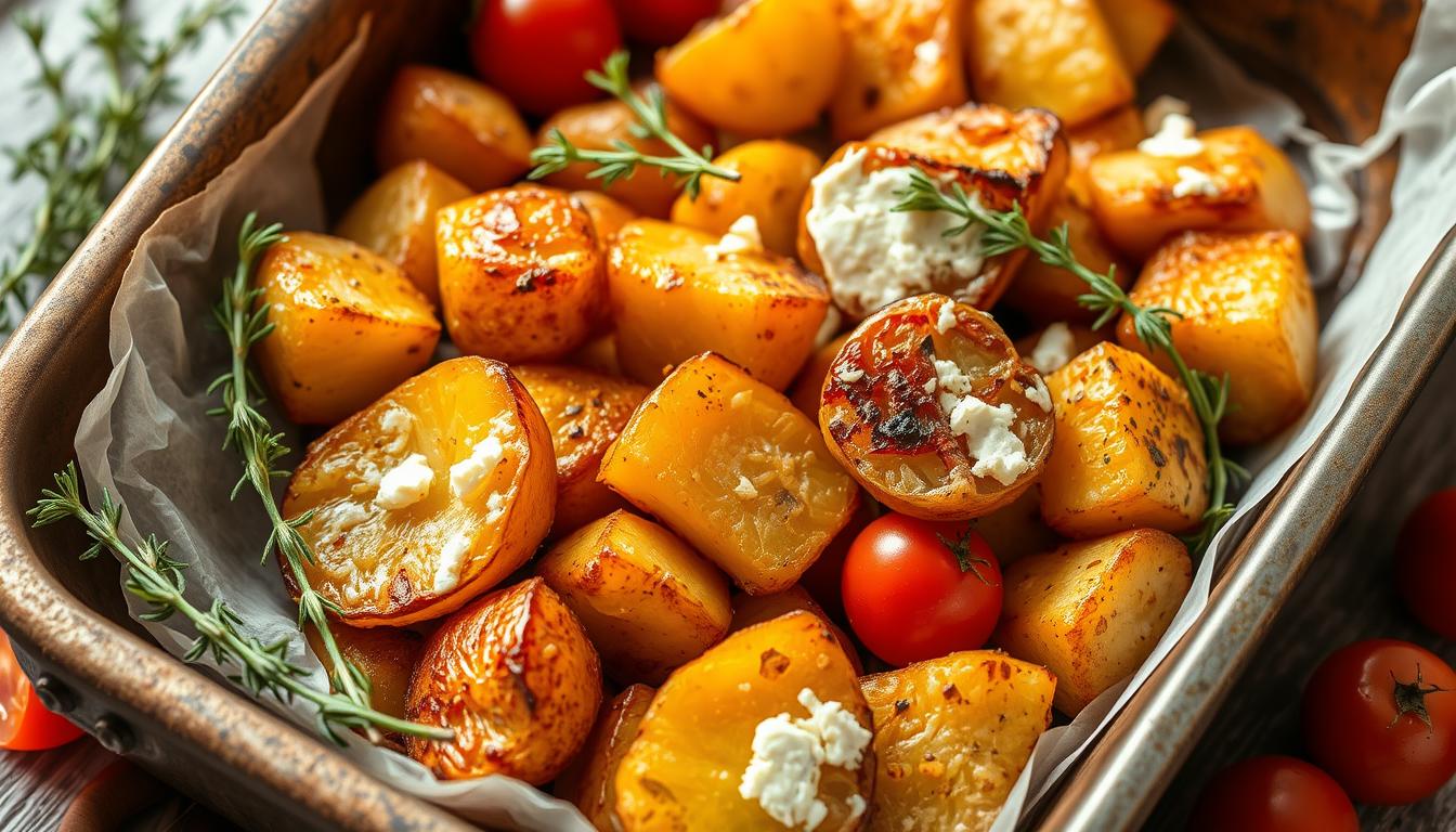 Baked Feta Roast Potatoes