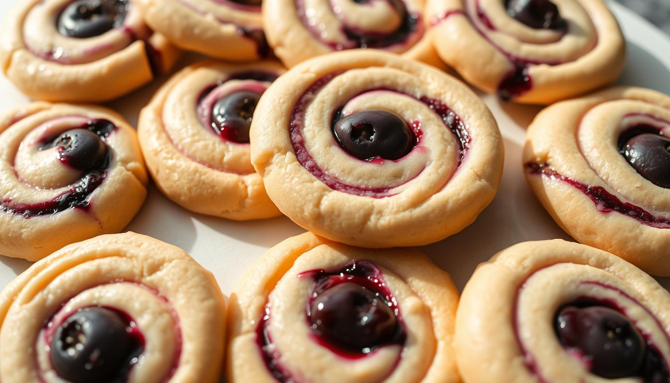Blueberry Cheesecake Swirl Cookies